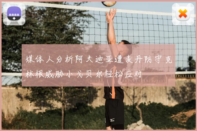 媒体人分析阿夫迪亚遭麦丹防守克林根威胁小戈贝尔轻松应对