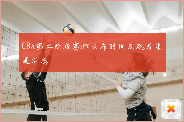 CBA第二阶段赛程公布时间及观看渠道汇总